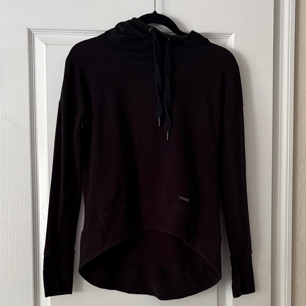 Sweaty Betty Black Women's Hoodie Brushed Cotton Blend Soft Adult XS